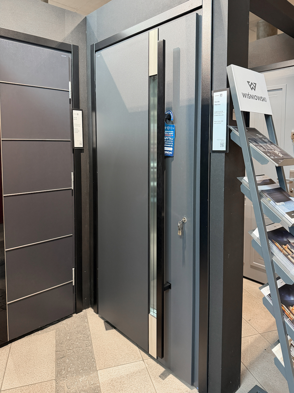 Drzwi zewnętrzne GERDA THERMO PRIME 75 w kolorze antracyt – salon WAWRUK Białystok