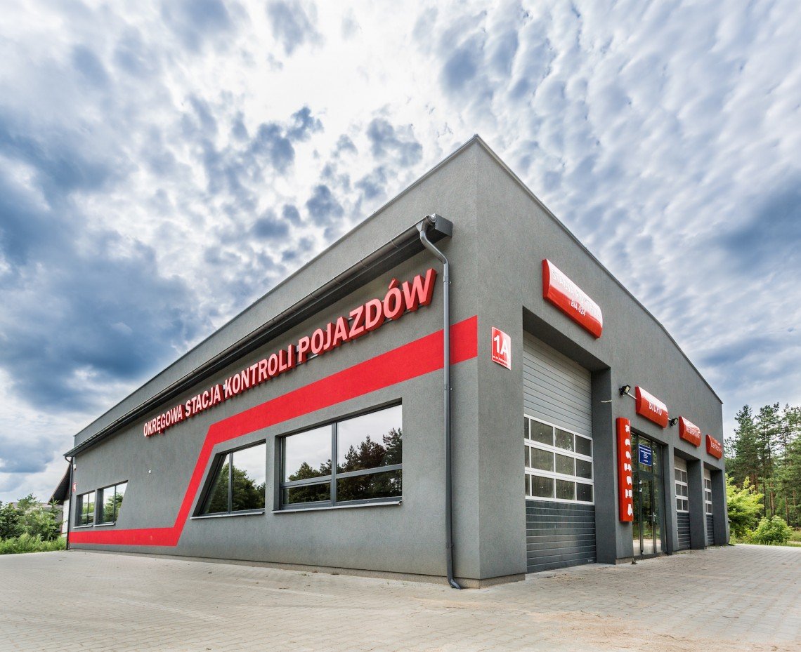 Stacja kontroli pojazdów w drzwiach w Białymstoku